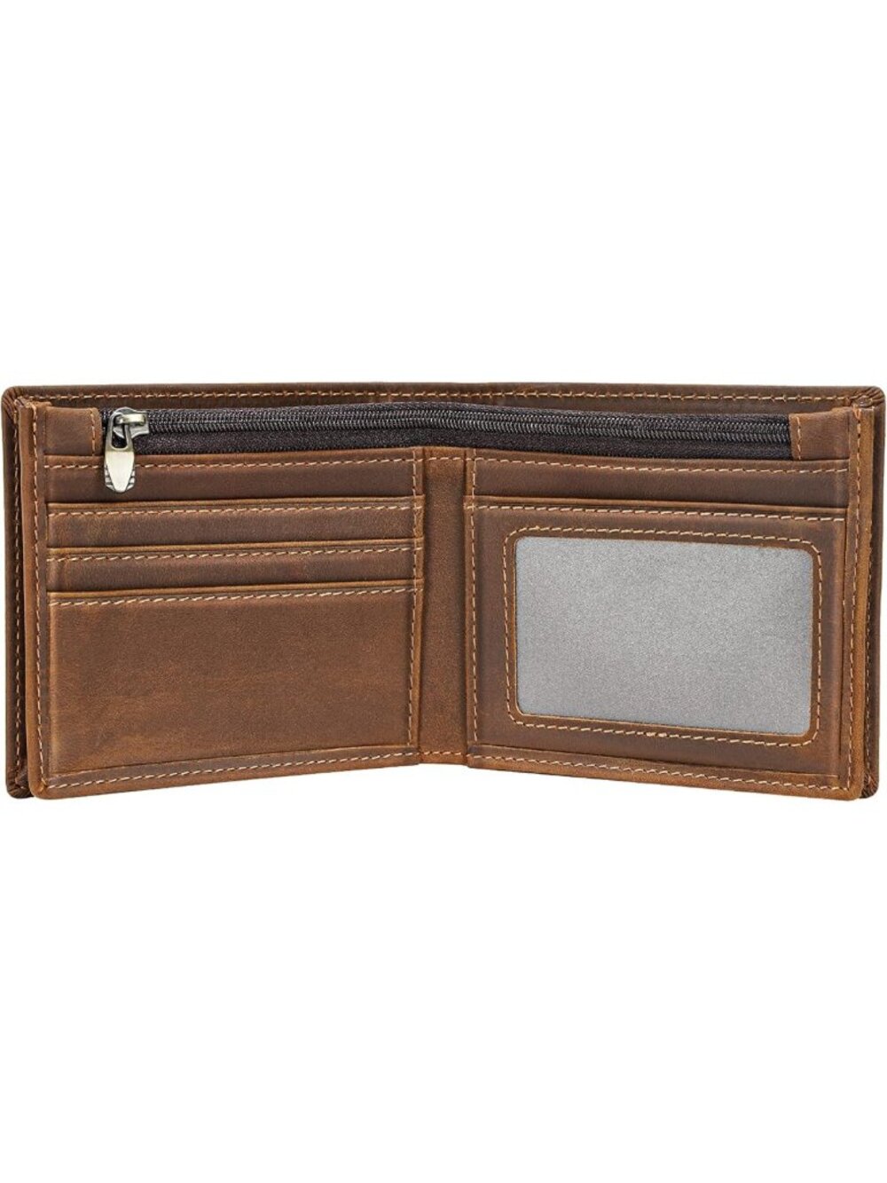 Genuine Crazy Horse Leather Bifold Wallet | RFID Blocking | Stylish Cowboy